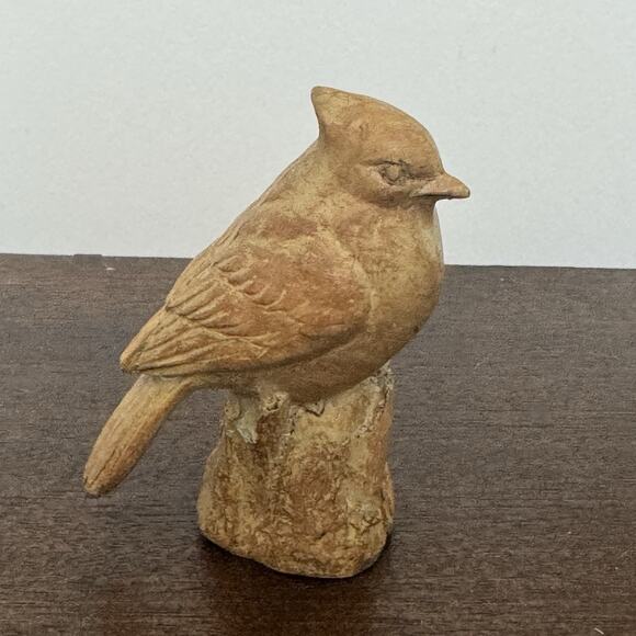 VTG Cardinal Exquisite Hand Carved Song Birds Perched Blue Jay Christmas - Picture 2 of 15
